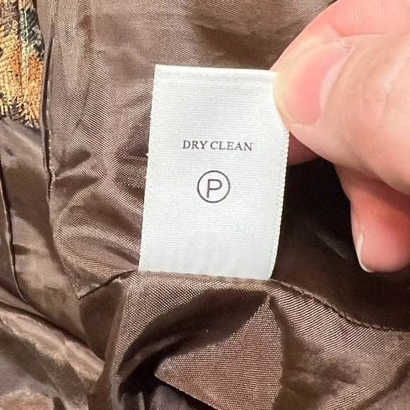 Coldwater Creek Animal Print Blazer Jacket Womens Size 10 Brown Orange - Picture 5 of 9